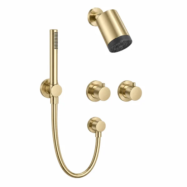 Crosswater Module Plus Shower Set 3 Brushed Brass