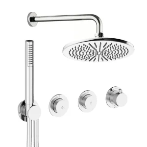 Crosswater Module Shower Set 8 Chrome 300mm