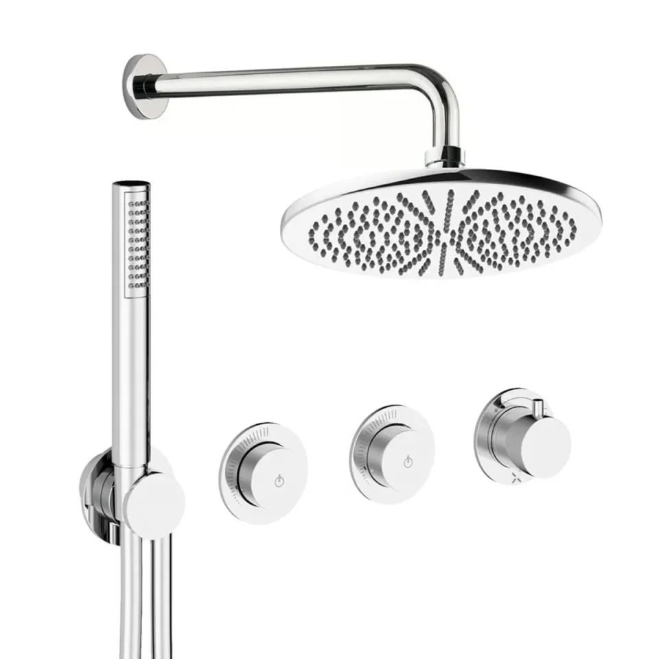 Crosswater Module Shower Set 8 Chrome 300mm product image - Image 1