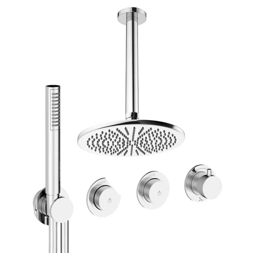 Crosswater Module Shower Set 8 Chrome 300mm Ceiling Mounted product image - Image 1