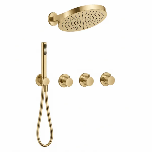 Crosswater Module Plus Shower Set 2 Brushed Brass