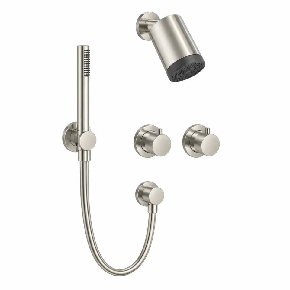 Crosswater Module Plus Shower Set 3 Brushed Nickel product image - Image 1