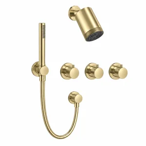 Crosswater Module Plus Shower Set 4 Brushed Brass