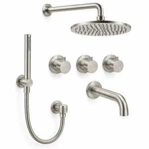 Crosswater Module Shower Set 10 Brushed Nickel