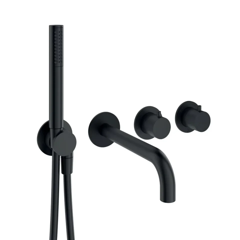 Crosswater Module Shower Set 10 Matt Black product image - Image 1