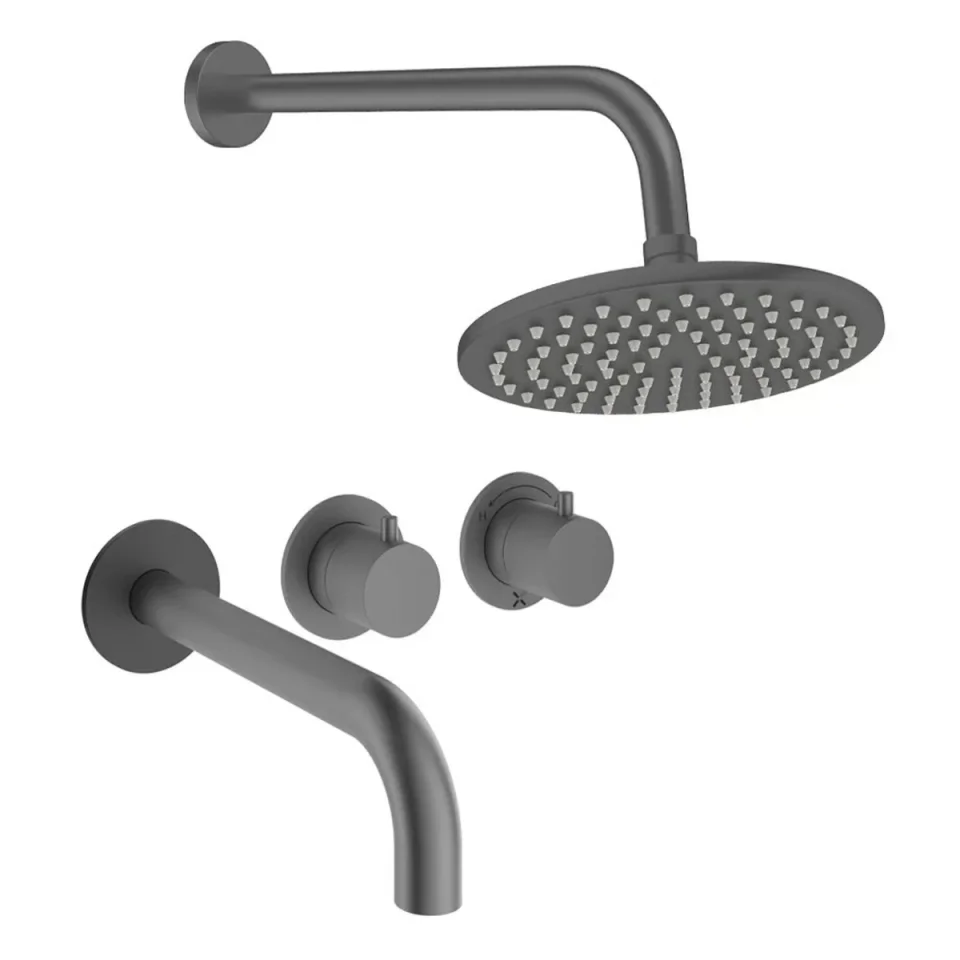 Crosswater Module Shower Set 3 Slate 200mm product image - Image 1