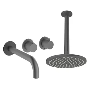 Crosswater Module Shower Set 3 Slate 200mm Ceiling Mounted