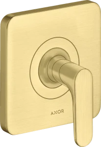 Axor Citterio M Shut-off Valves 130 X 110 X 87mm Brass - Brushed