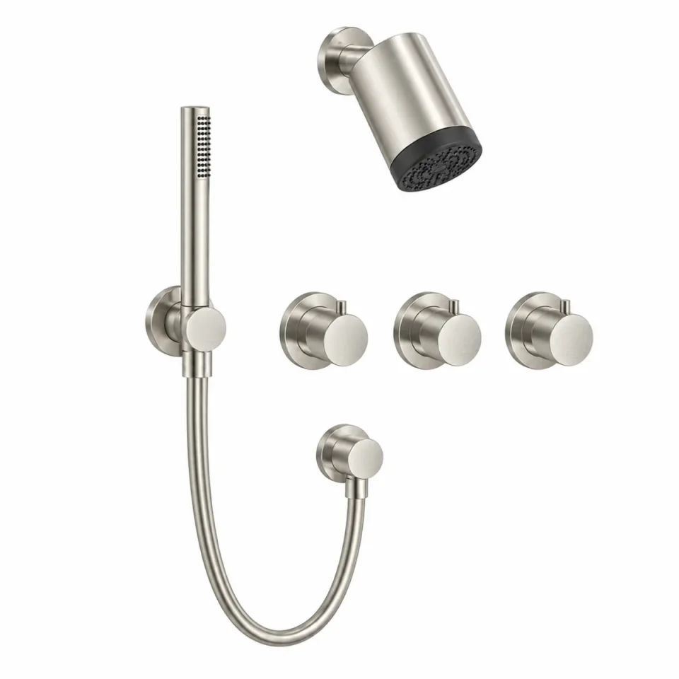 Crosswater Module Plus Shower Set 4 Brushed Nickel product image - Image 1