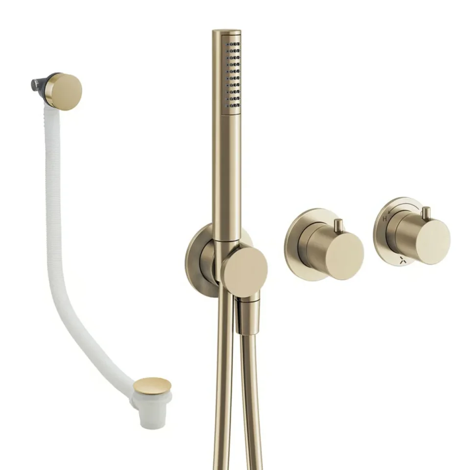 Crosswater Module Shower Set 5 Brushed Brass product image - Image 1