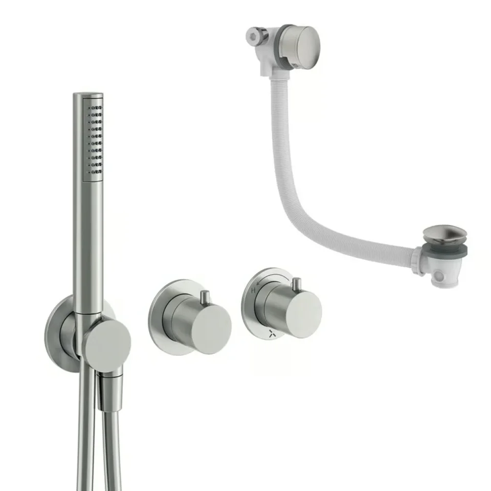 Crosswater Module Shower Set 5 Brushed Nickel product image - Image 1