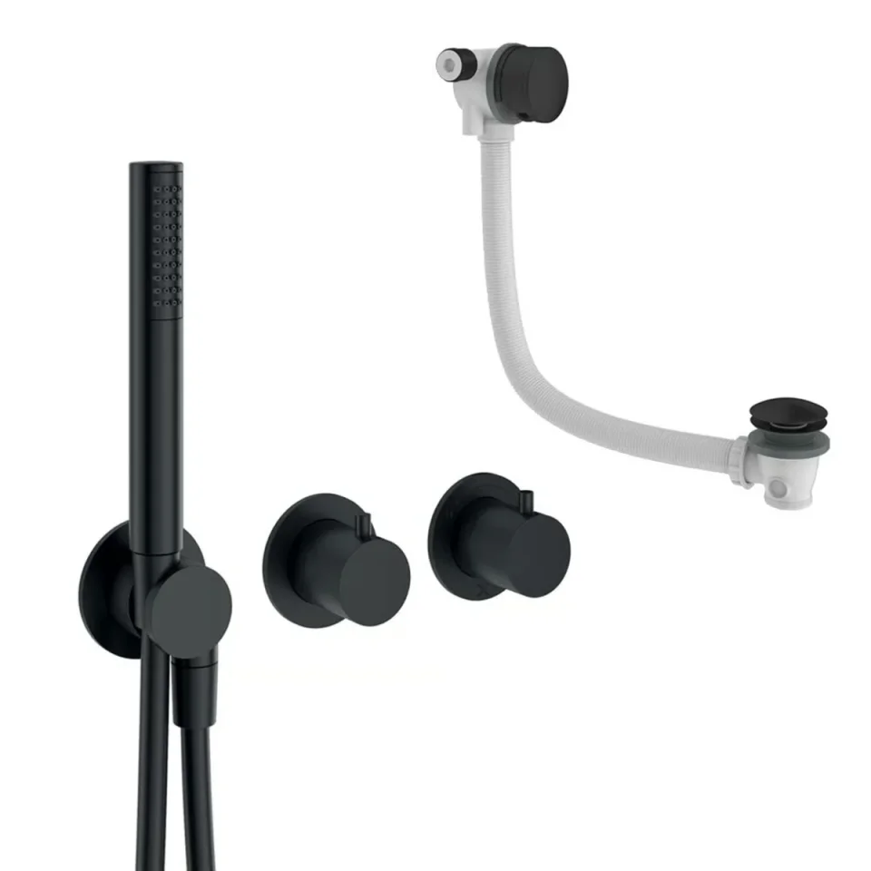 Crosswater Module Shower Set 5 Matt Black product image - Image 1
