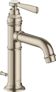 Axor Montreux Single Lever Basin Mixer 100 With Lever Handle And Pop-up Waste Brushed Nickel