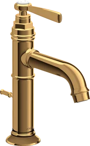 Axor Montreux Single Lever Basin Mixer 100 With Lever Handle And Pop-up Waste Gold Polished