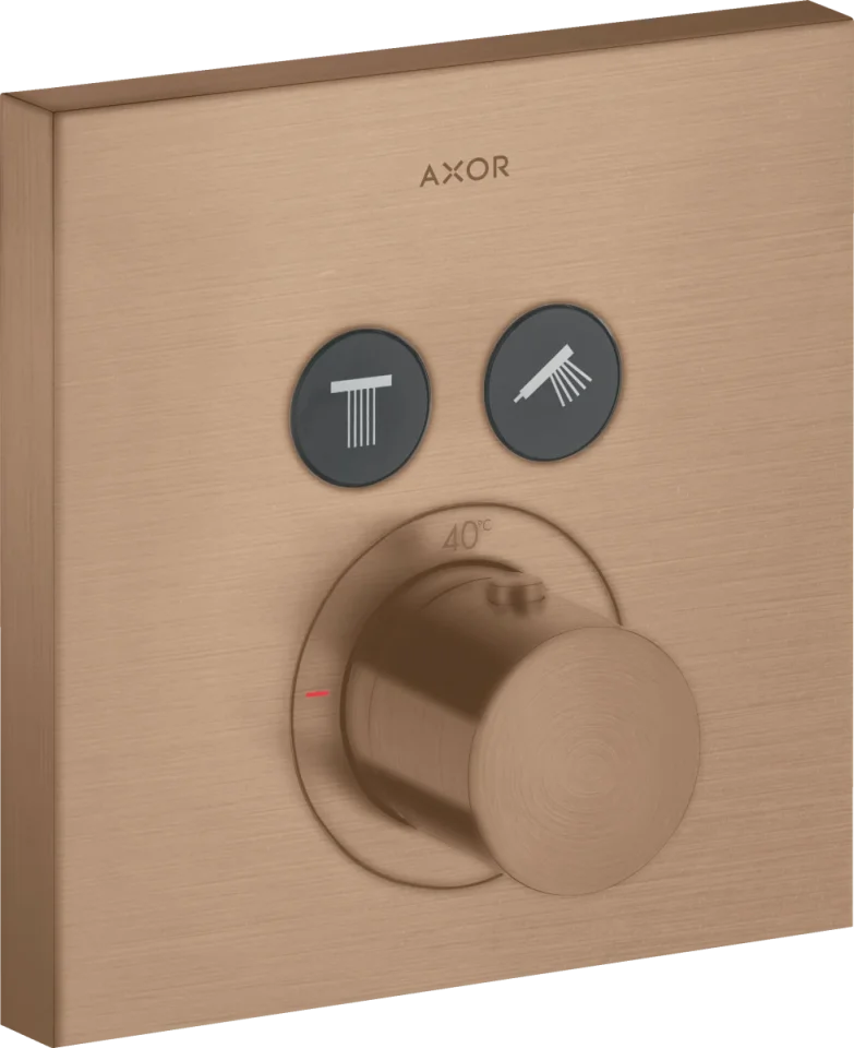 Axor Showersolutions Thermostatic Shower Mixer Concealed 220 X 185 X 135mm Rose Gold/gold - Brushed product image - Image 2