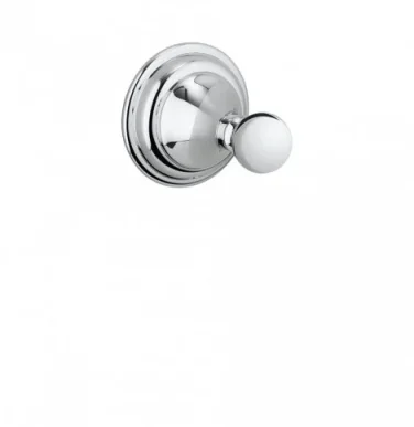 Crosswater Belgravia Single Robe Hook Chrome detail view - Image 2