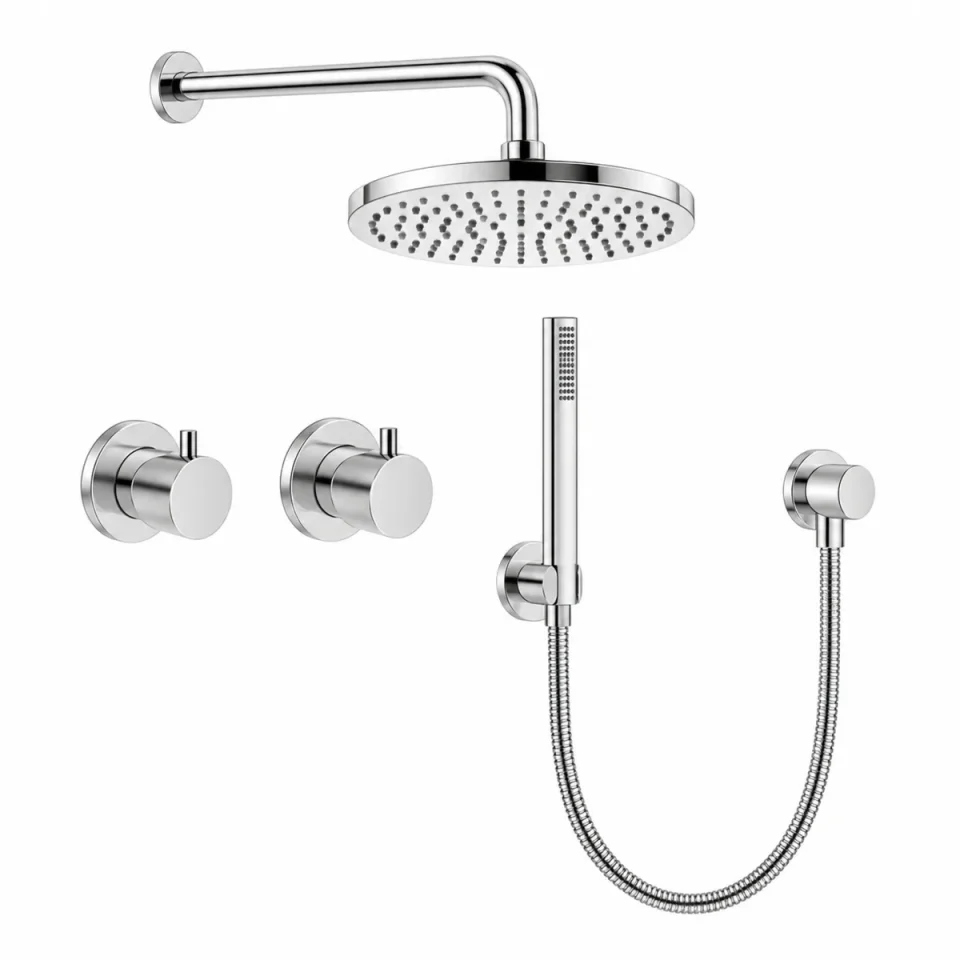 Crosswater Module Shower Set 1 Chrome 200mm product image - Image 1