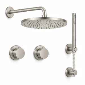 Crosswater Module Shower Set 1 Brushed Nickel 300mm