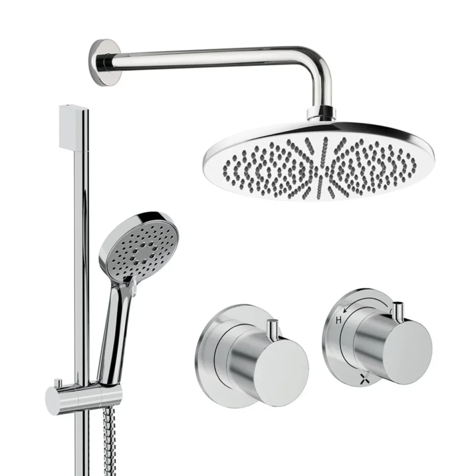 Crosswater Module Shower Set 2 Chrome 300mm product image - Image 1