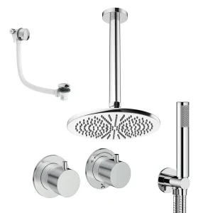 Crosswater Module Shower Set 6 Chrome 300mm Ceiling Mounted