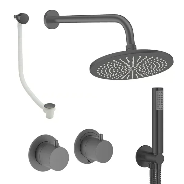 Crosswater Module Shower Set 6 Slate 300mm
