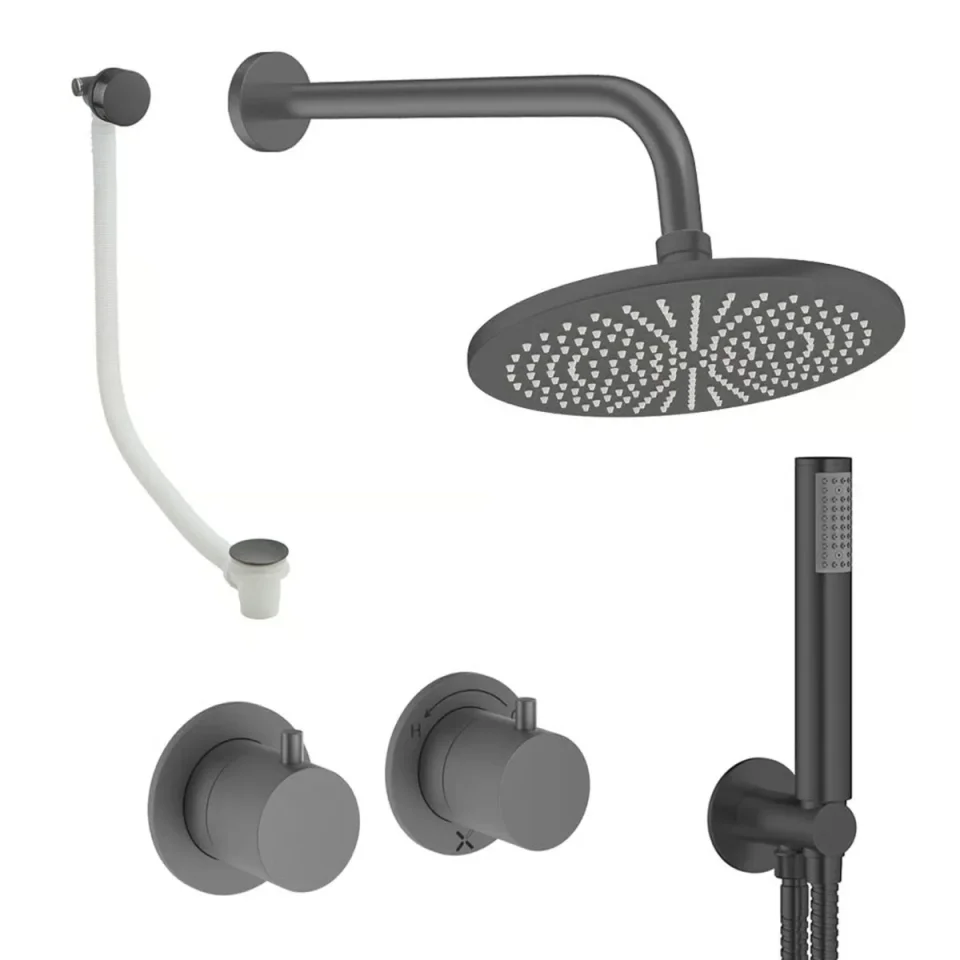 Crosswater Module Shower Set 6 Slate 300mm product image - Image 1