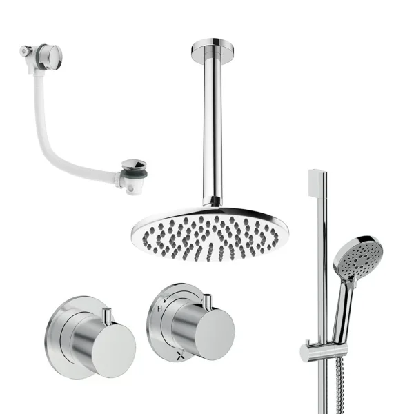 Crosswater Module Shower Set 7 Chrome 200mm Ceiling Mounted