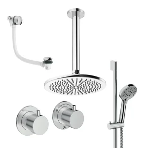 Crosswater Module Shower Set 7 Chrome 300mm Ceiling Mounted