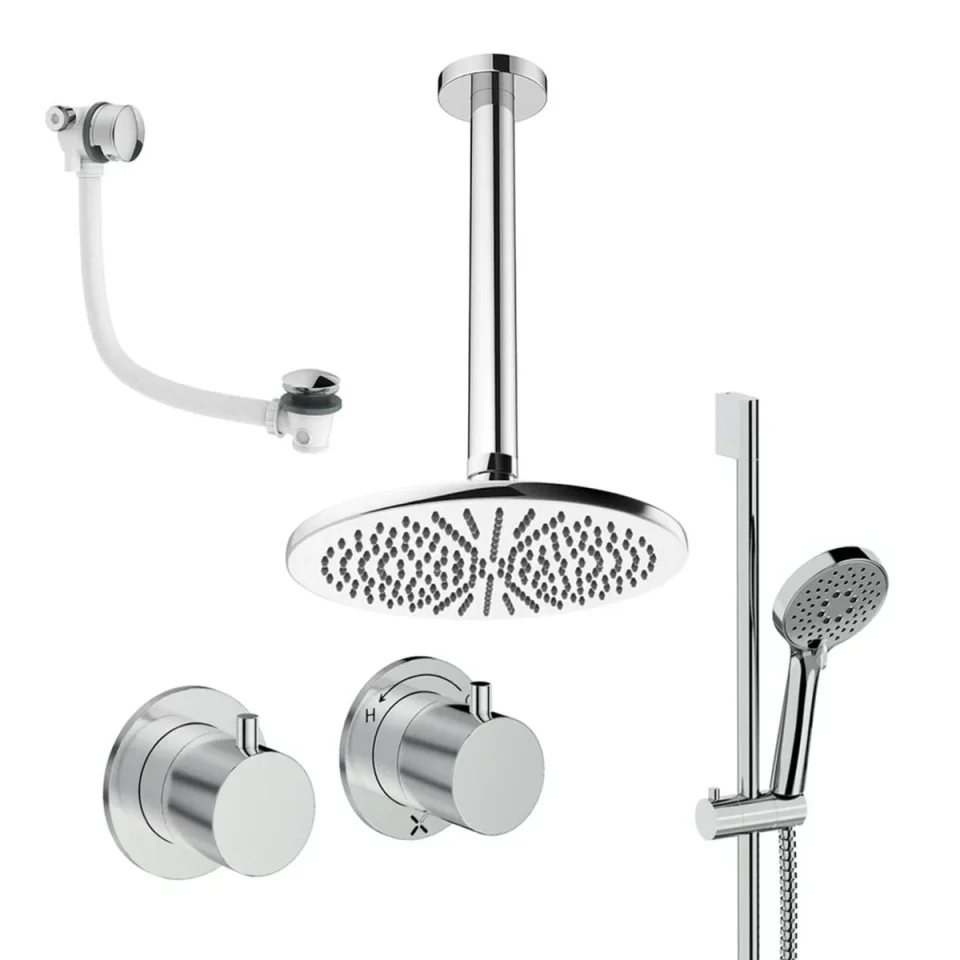 Crosswater Module Shower Set 7 Chrome 300mm Ceiling Mounted product image - Image 1
