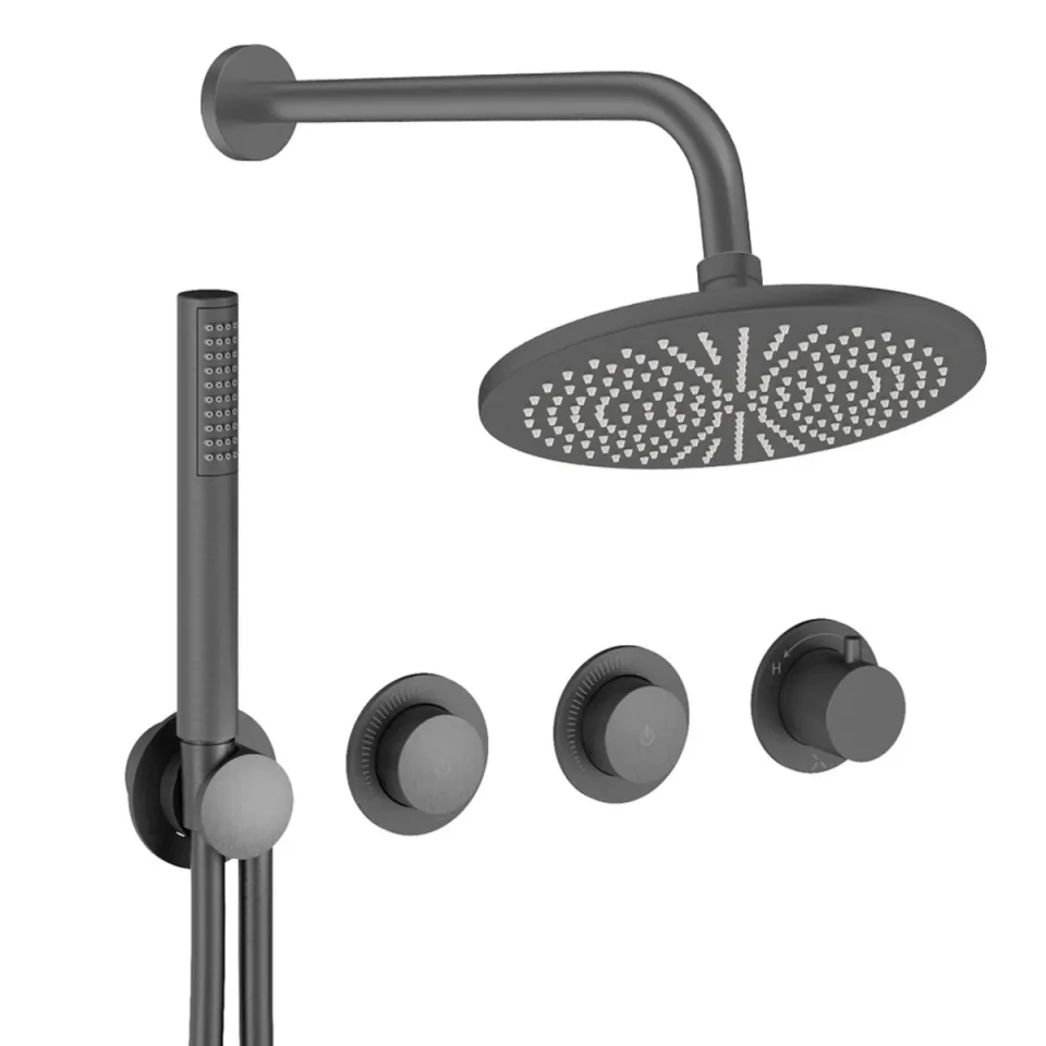 Crosswater Module Shower Set 8 Slate 300mm product image - Image 1