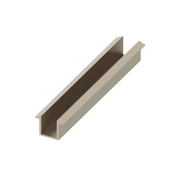 Abacus Glass Recessed Channel Pack Brushed Nickel 10mm