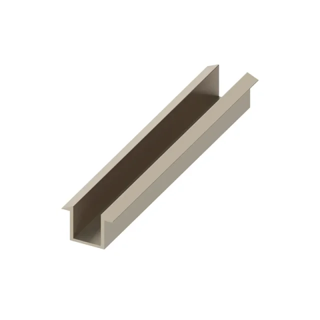 Abacus Glass Recessed Channel Pack Brushed Nickel 10mm product image - Image 1