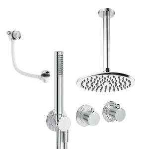 Crosswater Module Shower Set 9 Chrome 200mm Ceiling Mounted