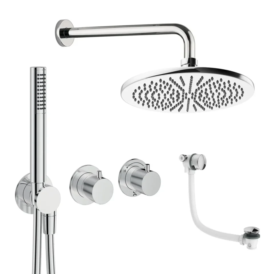Crosswater Module Shower Set 9 Chrome 300mm product image - Image 1