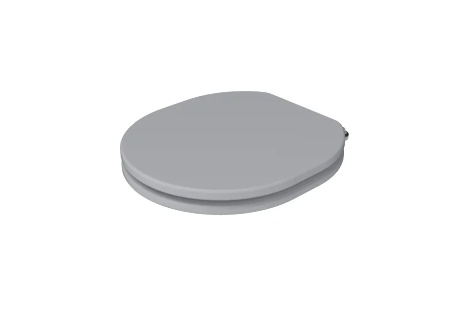 Saneux Sofia Wood Standard Soft Close Seat & Cover (for Socc02) - Dove Grey product image - Image 1