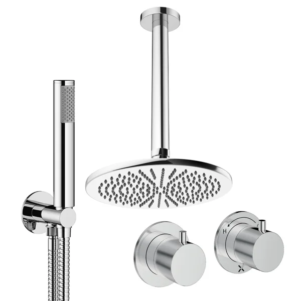 Crosswater Module Shower Set 1 Chrome 300mm Ceiling Mounted