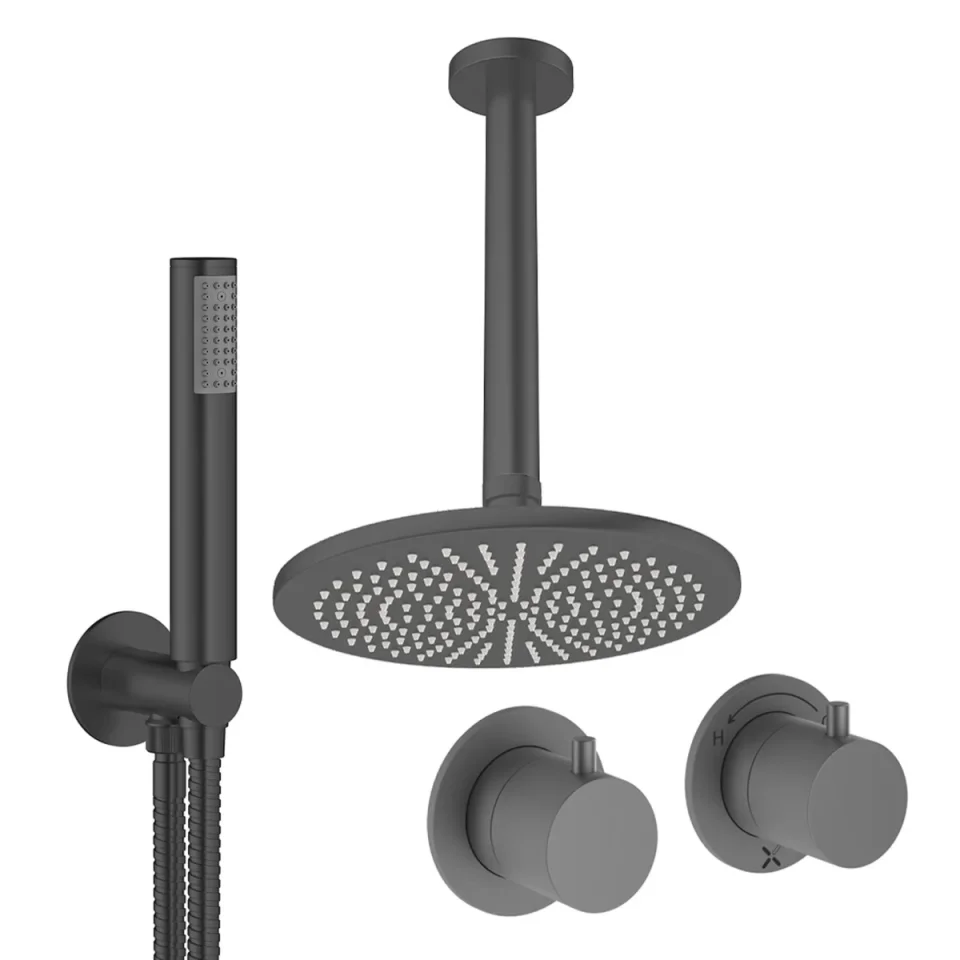 Crosswater Module Shower Set 1 Slate 300mm Ceiling Mounted product image - Image 1