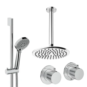Crosswater Module Shower Set 2 Chrome 200mm Ceiling Mounted