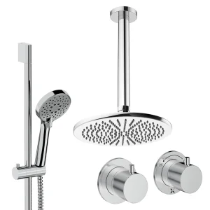 Crosswater Module Shower Set 2 Chrome 300mm Ceiling Mounted