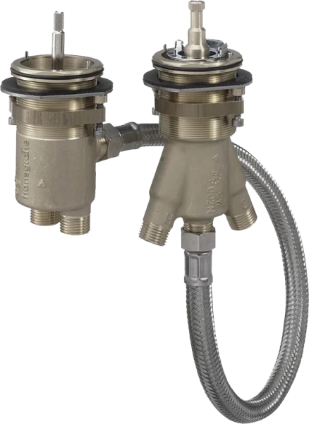 Axor Basic Set For 2-hole Rim-mounted Thermostatic Bath Mixer