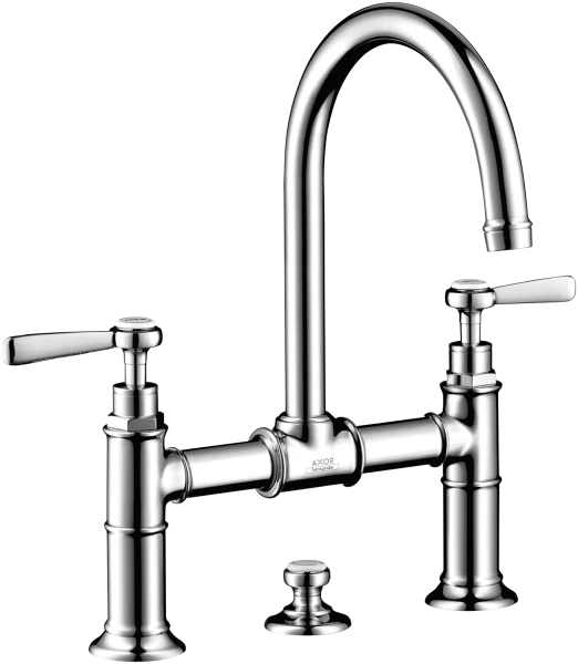 Axor Montreux 2-handle Basin Mixer 220 With Lever Handles And Pop-up Waste Chrome