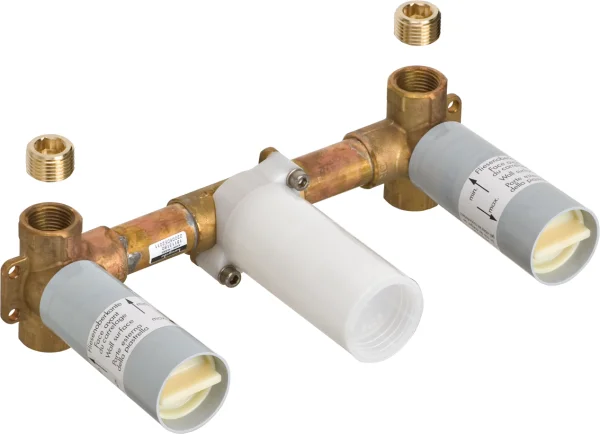 Axor Massaud Basic Set For 3-hole Basin Mixer, Wall-mounted