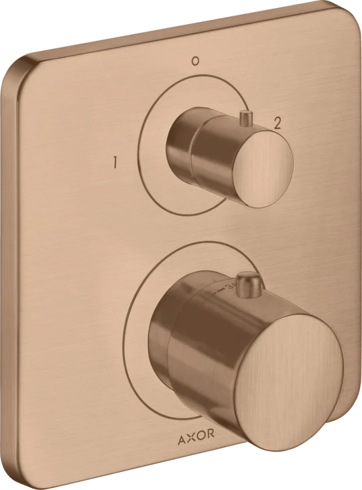 Axor Citterio M Thermostatic Shower Mixer Concealed 217 X 187 X 135mm Rose Gold/gold - Brushed product image - Image 2