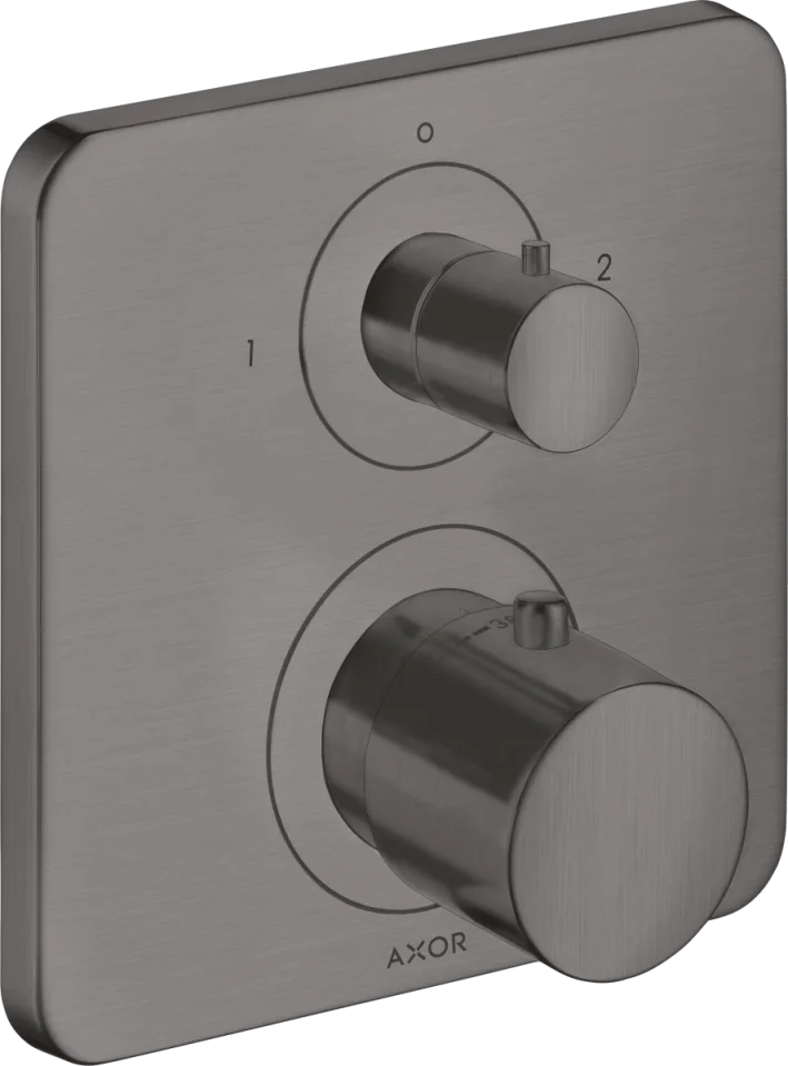 Axor Citterio M Thermostatic Shower Mixer Concealed 217 X 187 X 135mm Gunmetal/chrome - Brushed product image - Image 1