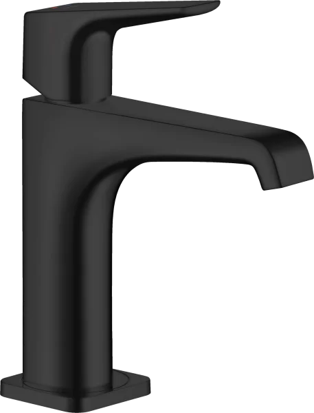Axor Citterio E Single Lever Basin Mixer 130 With Lever Handle Without Waste Matt Black