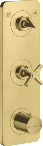 Axor Citterio E Thermostatic Shower Mixer Concealed 440 X 238 X 102mm Brass - Brushed