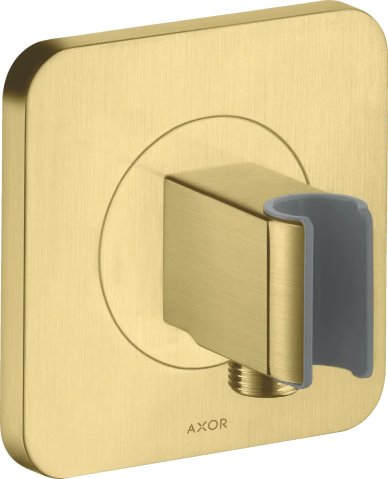 Axor Citterio E Wall Outlet 144 X 122 X 92mm Brass - Brushed detail view - Image 3