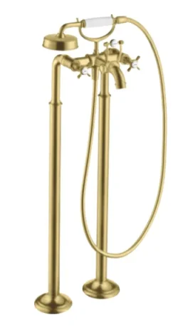 Axor Montreux Bath Mixers Concealed 1190 X 372 X 240mm Brass - Brushed detail view - Image 3