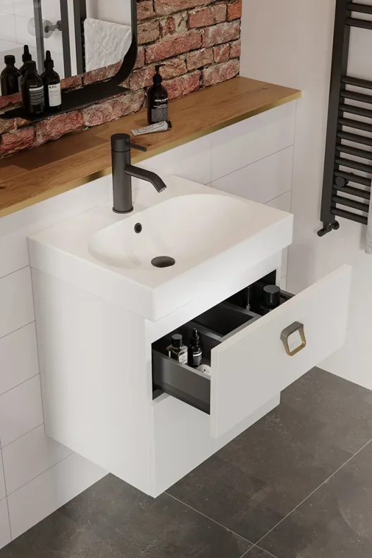 Saneux Austen 50x39cm Washbasin 1th detail view - Image 4