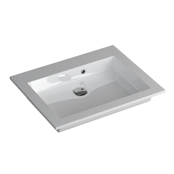 Faeber Silkstone Box 600mm Single Central Gloss Basin